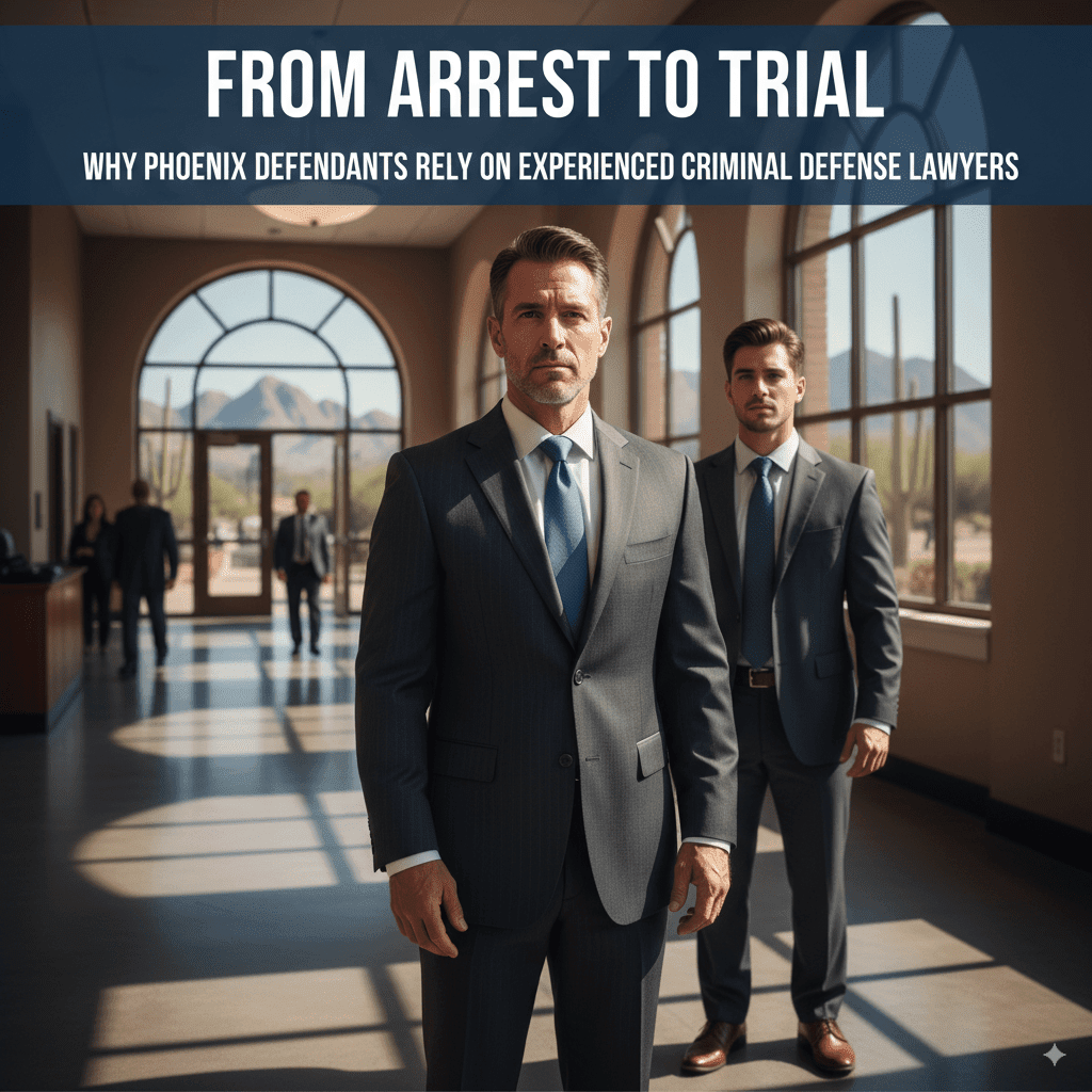 From Arrest to Trial: Why Phoenix Defendants Rely on Experienced Criminal Defense Lawyers