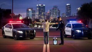 The police performing a field sobriety test during a traffic stop while the individual being tested may be unsure about DWIs and DUIs and Phoenix’s drunk driving laws