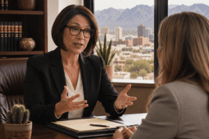 Tucson criminal defense lawyer explaining court appearance requirements to an out-of-state client