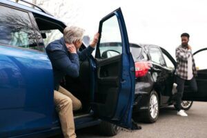 Driver confrontation near vehicle