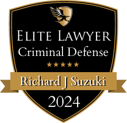 Richard J. Suzuki’s Elite Lawyer Criminal Defense 2024 Award
