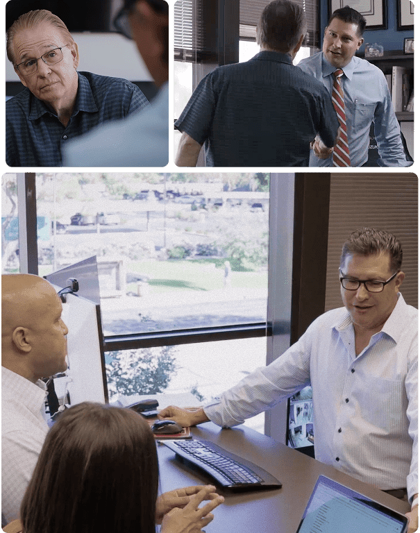 Handshake representing legal partnership