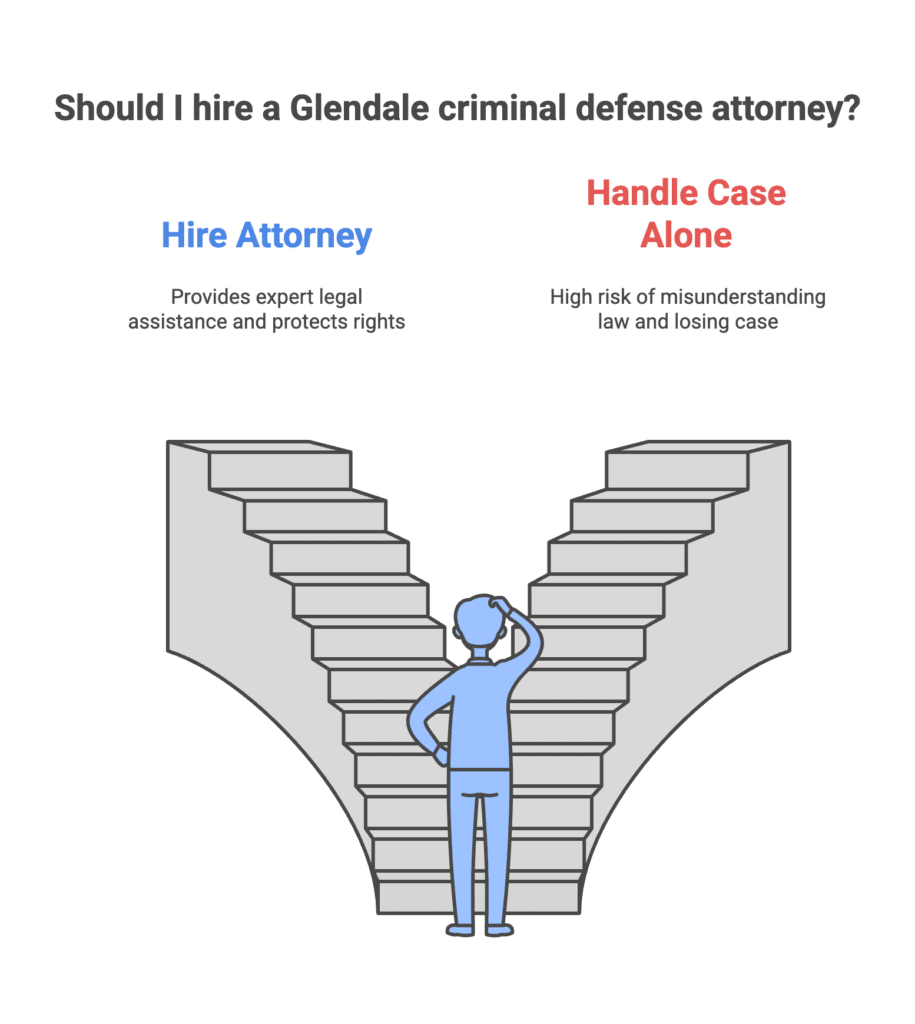 Glendale Criminal Defense Attorney Should I hire a criminal defense lawyer in Glendale AZ