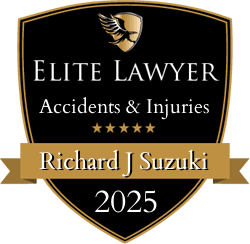Richard J. Suzuki’s Elite Lawyer Accidents & Injuries 2025 Award