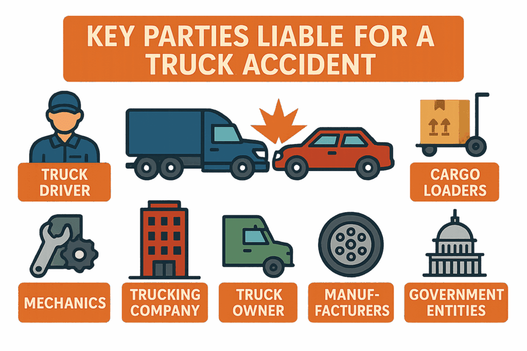 Truck Accident Liability Parties